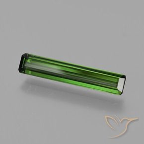 1.22 ct Green Tourmaline Stone, Natural Tourmaline in Octagon Facet Shape for Sale