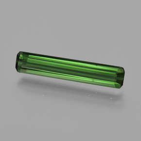 Deep Green Tourmaline Gem - 1.2ct Octagon Facet (ID: 416283)
