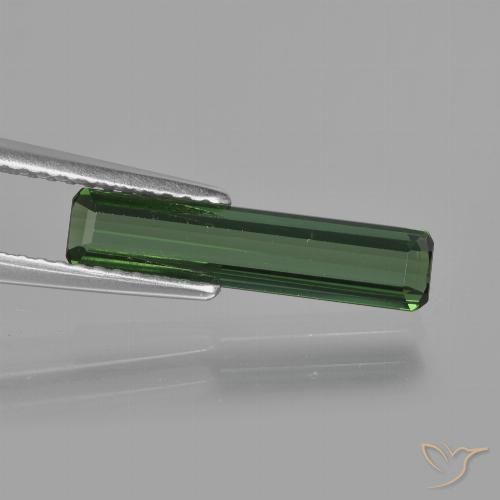 1.24ct Natural Forest Green Tourmaline, Emerald Cut, VS