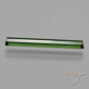 Tourmaline Gemstone in 20 x 2.8 mm Size for Sale, Tourmaline Stone in Forest Green Color