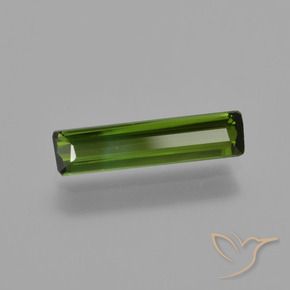 0.82 ct Green Tourmaline Stone, Natural Tourmaline in Octagon Facet Shape for Sale