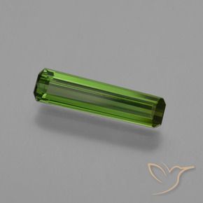 0.81 ct Green Tourmaline Stone, Natural Tourmaline in Octagon Facet Shape for Sale