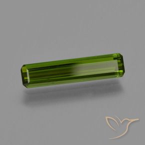 0.88 ct Green Tourmaline Stone, Natural Tourmaline in Octagon Facet Shape for Sale