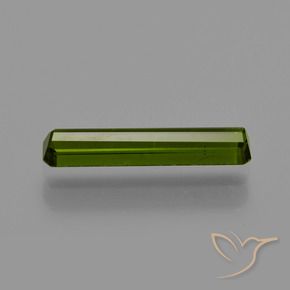 Tourmaline Gemstone in 13.2 x 3 mm Size for Sale, Tourmaline Stone in Medium-Dark Green Color