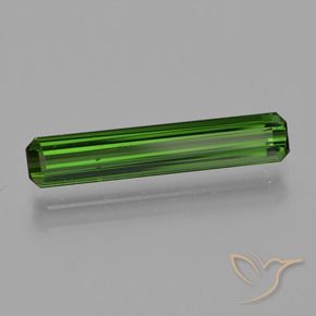 1.57 ct Green Tourmaline Stone, Natural Tourmaline in Octagon Facet Shape for Sale