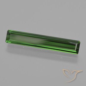 1.85 ct Green Tourmaline Stone, Natural Tourmaline in Octagon Facet Shape for Sale