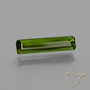 0.89 ct Green Tourmaline Stone, Natural Tourmaline in Octagon Facet Shape for Sale