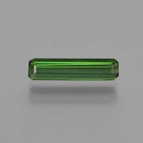 Medium-Dark Green Tourmaline Gem - 0.9ct Octagon Facet (ID: 416316)