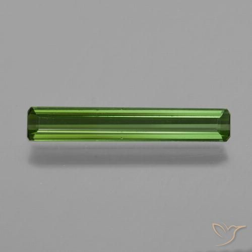 0.83ct Natural Deep Green Tourmaline, Emerald Cut, VVS-VS
