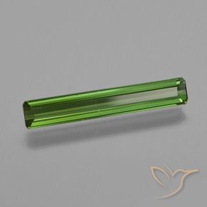 0.83 ct Green Tourmaline Stone, Natural Tourmaline in Octagon Facet Shape for Sale