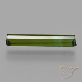 Tourmaline Gemstone in 15.5 x 3.3 mm Size for Sale, Tourmaline Stone in Earthy Green Color