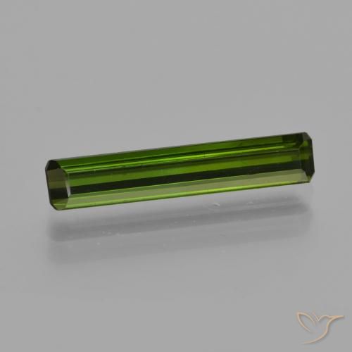 1.37ct Natural Forest Green Tourmaline, Emerald Cut, VVS-VS