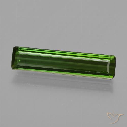 1.33ct Natural Deep Green Tourmaline, Emerald Cut, VS