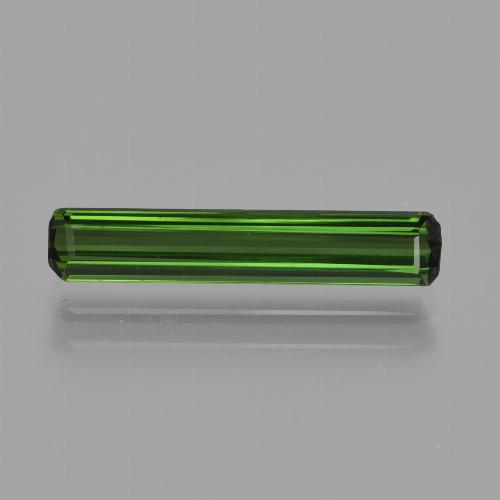 Deep Green Tourmaline Gem - 1.3ct Octagon Facet (ID: 416333)