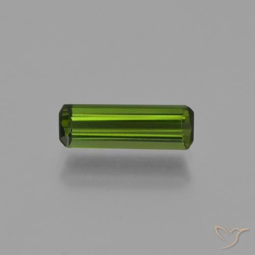 Medium Green Tourmaline Gem - 0.8ct Octagon Facet (ID: 416342)
