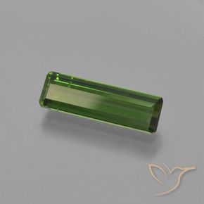 0.91 ct Green Tourmaline Stone, Natural Tourmaline in Octagon Facet Shape for Sale