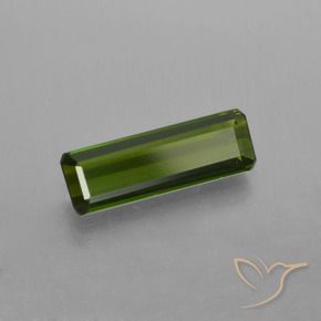 0.92 ct Green Tourmaline Stone, Natural Tourmaline in Octagon Facet Shape for Sale