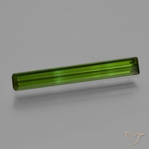 0.96ct Natural Forest Green Tourmaline, Emerald Cut, VVS-VS