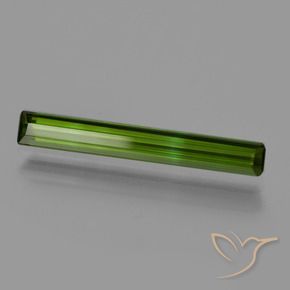 0.96 ct Green Tourmaline Stone, Natural Tourmaline in Octagon Facet Shape for Sale