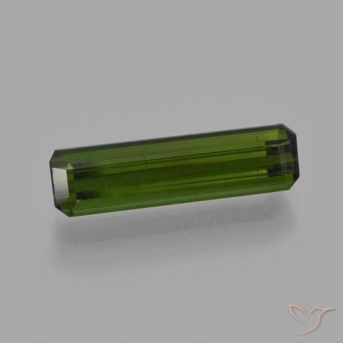 1.80ct Natural Forest Green Tourmaline, Emerald Cut, VS
