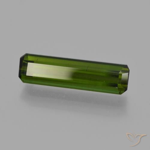 1.80 ct Green Tourmaline Stone, Natural Tourmaline in Octagon Facet Shape for Sale