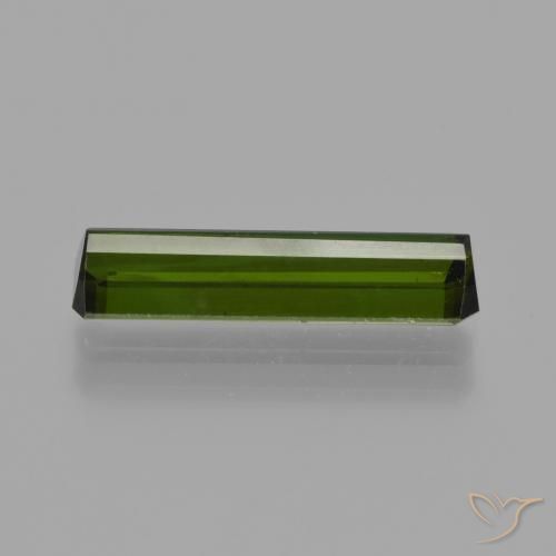 Tourmaline Gemstone in 14.9 x 4 mm Size for Sale, Tourmaline Stone in Forest Green Color