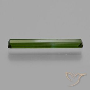 Tourmaline Gemstone in 18.7 x 2.8 mm Size for Sale, Tourmaline Stone in Medium Green Color