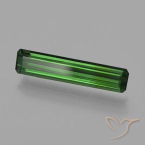 1.21 ct Green Tourmaline Stone, Natural Tourmaline in Octagon Facet Shape for Sale