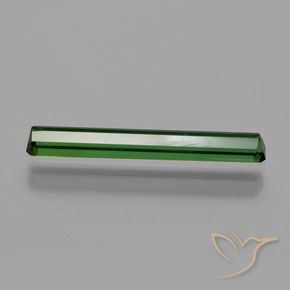 Tourmaline Gemstone in 20.6 x 3 mm Size for Sale, Tourmaline Stone in Medium-Dark Green Color