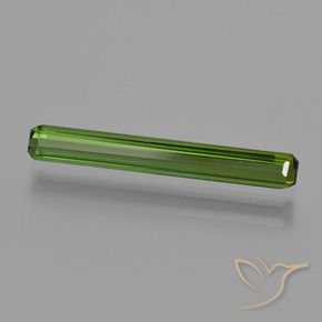 1.27 ct Green Tourmaline Stone, Natural Tourmaline in Octagon Facet Shape for Sale