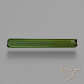 Tourmaline Gemstone in 19.4 x 2.6 mm Size for Sale, Tourmaline Stone in Forest Green Color