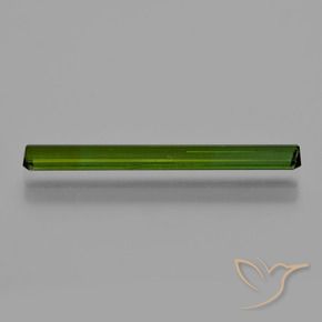 Tourmaline Gemstone in 25.8 x 2.9 mm Size for Sale, Tourmaline Stone in Medium Green Color