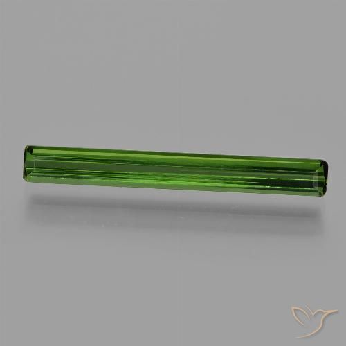 1.47ct Natural Deep Green Tourmaline, Emerald Cut, VVS-VS