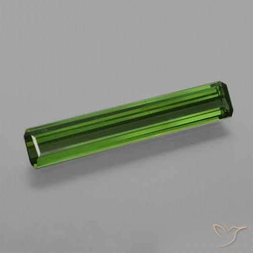 1.48ct Natural Medium-Dark Green Tourmaline, Emerald Cut, VS