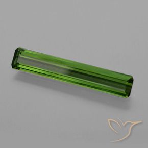 1.48 ct Green Tourmaline Stone, Natural Tourmaline in Octagon Facet Shape for Sale