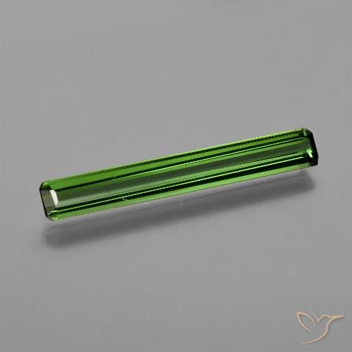 1.38ct Natural Forest Green Tourmaline, Emerald Cut, VS