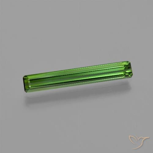 1.20ct Natural Dark Green Tourmaline, Emerald Cut, VVS-VS
