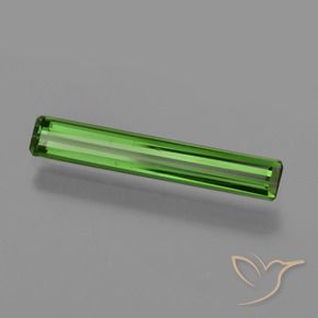 1.24 ct Green Tourmaline Stone, Natural Tourmaline in Octagon Facet Shape for Sale