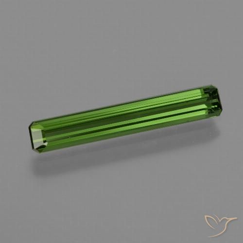 1.26ct Natural Forest Green Tourmaline, Emerald Cut, VVS-VS