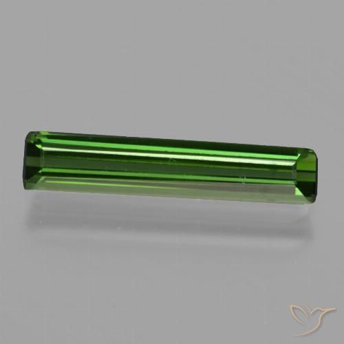 1.20ct Natural Dark Green Tourmaline, Emerald Cut, VVS-VS