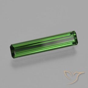 1.23 ct Green Tourmaline Stone, Natural Tourmaline in Octagon Facet Shape for Sale