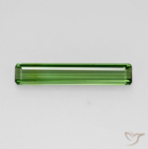 1.20 ct Green Tourmaline Stone, Natural Tourmaline in Octagon Facet Shape for Sale