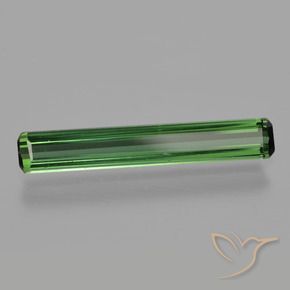 1.22 ct Green Tourmaline Stone, Natural Tourmaline in Octagon Facet Shape for Sale