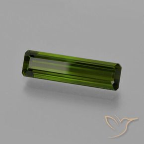 2.36 ct Green Tourmaline Stone, Natural Tourmaline in Octagon Facet Shape for Sale