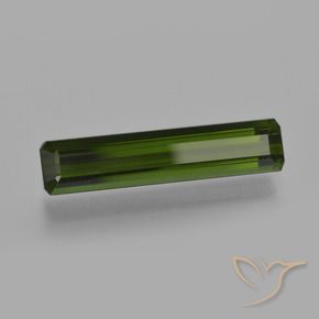 2.85 ct Green Tourmaline Stone, Natural Tourmaline in Octagon Facet Shape for Sale