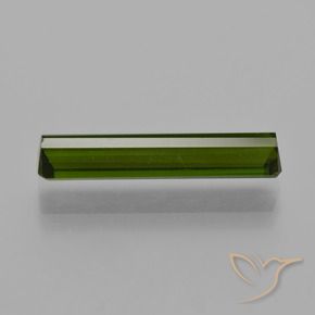 Tourmaline Gemstone in 19.1 x 4.2 mm Size for Sale, Tourmaline Stone in Dark Green Color