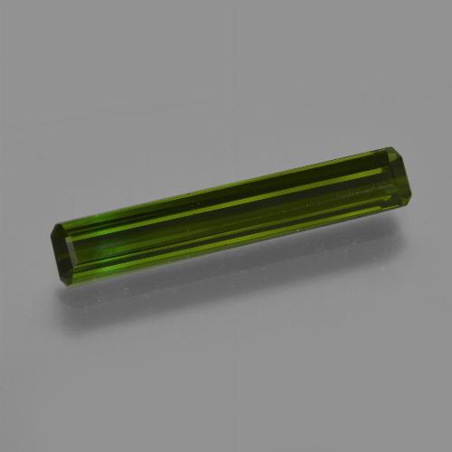 Dark Green Tourmaline Gem - 2.1ct Octagon Facet (ID: 416428)