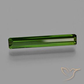 2.21 ct Green Tourmaline Stone, Natural Tourmaline in Octagon Facet Shape for Sale