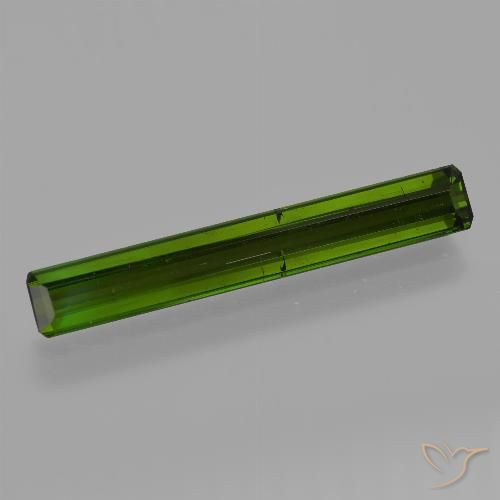 2.86ct Natural Dark Green Tourmaline, Emerald Cut, VS-SI