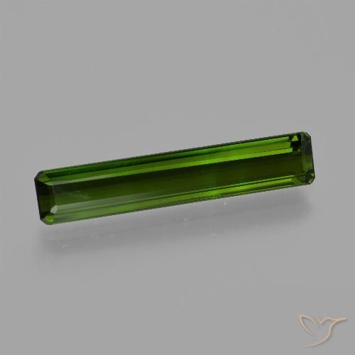 2.83ct Natural Deep Green Tourmaline, Emerald Cut, VVS-VS